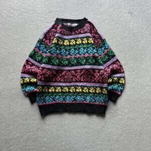 Vintage 80s Colorful Bloomingdale’s Knit Sweater